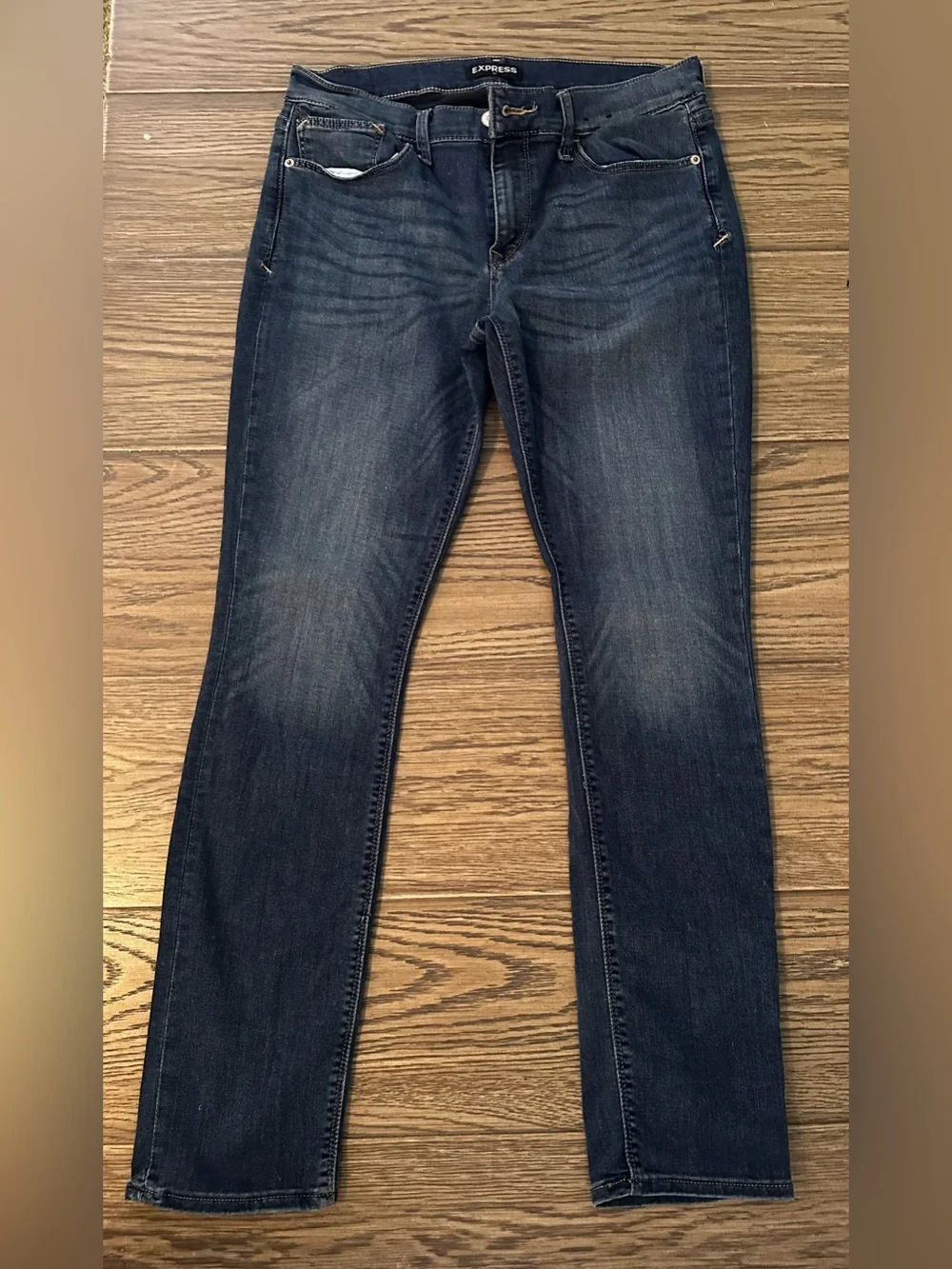 Express Dark Blue Skinny Jeans
